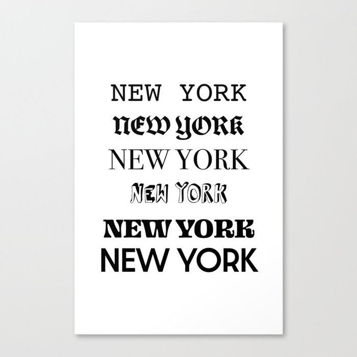 NEW YORK Canvas Print