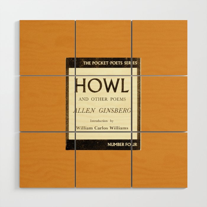 Allen Ginsberg Howl Poems | Literature Art Print  Wood Wall Art