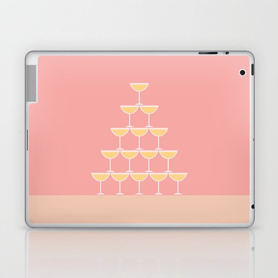 Pink Champagne Tower Laptop & iPad Skin