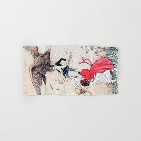 Compassionate Children Illustration Hand & Bath Towel