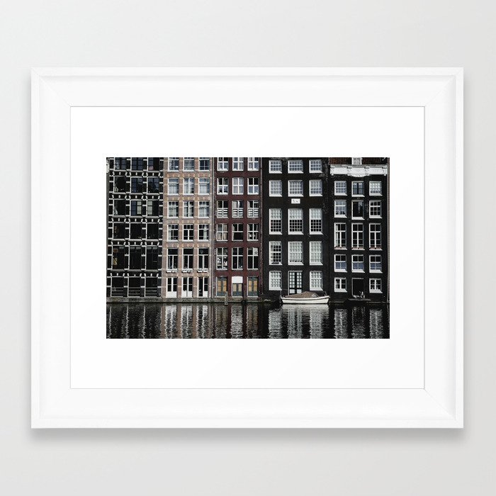 Amsterdam Canal Framed Art Print