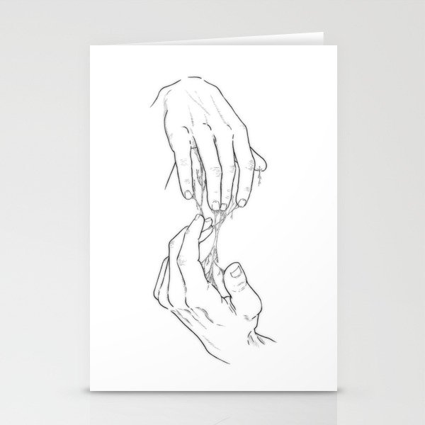 Hands and roots Stationery Cards