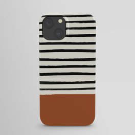 Burnt Orange x Stripes iPhone Case