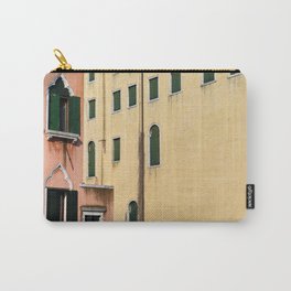 Abstract Venice Architecture Carry-All Pouch | Europe, Photo, Color, Venice, Apricotandyellow, Abstract, Coralandyellow, Italy, Salmonandyellow, Veniceartprints 