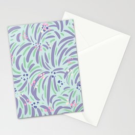 Powerful and floral pattern mint Stationery Card