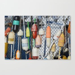 Buoys at Boston Harbor Canvas Print