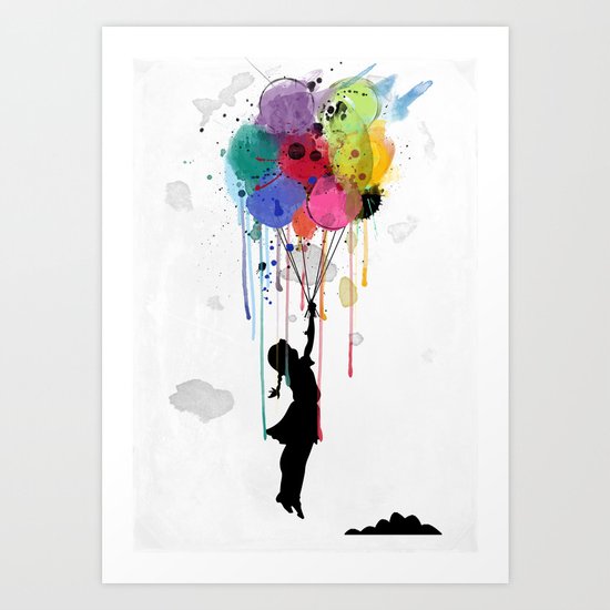 wild drips Art Print