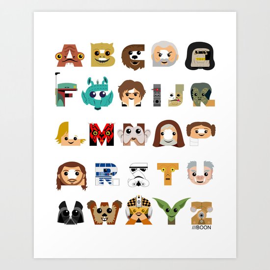 ABC3PO Art Print