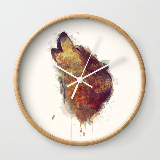 Wolf Wall Clock