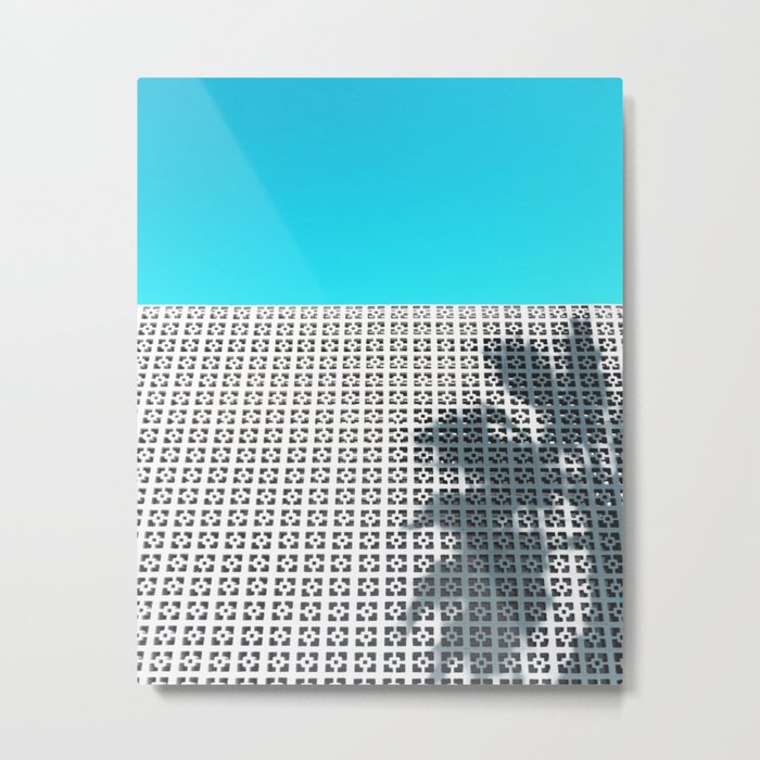 Parker Palm Springs with Palm Tree Shadow Metal Print