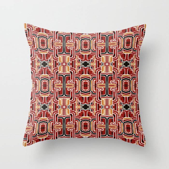 African Styles Pattern 15 Throw Pillow