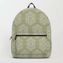 Boho Painted Light Olive Backpack
