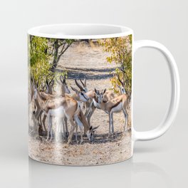 A herd of springboks, Namibia Coffee Mug
