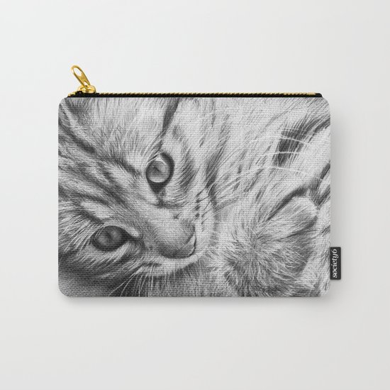 Cat Kitten Dawing Carry-All Pouch