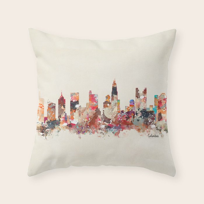 columbus ohio Throw Pillow by bri.buckley Society6