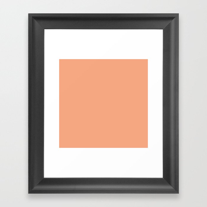 Sunset Peach Framed Art Print