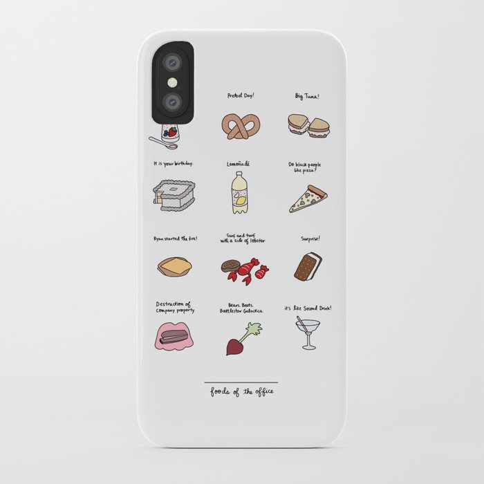The Office Iphone Case Techieblogie Info Foods Of The Office Iphone Case By Roaringsoftly Society6