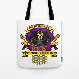 TPA Crest - We March 4 The Funk (Reverend design #2) Tote Bag