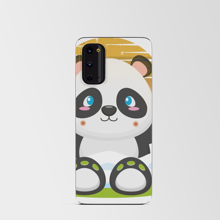funny panda gift for a couple Android Card Case