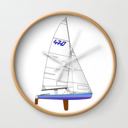470 Olympic Sailboat Wall Clock
