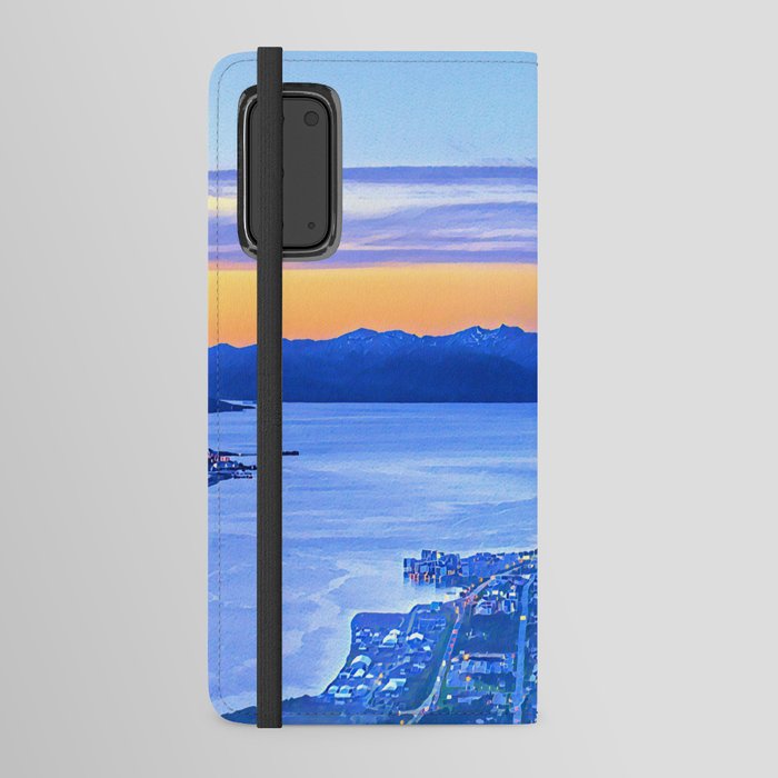 Calm Nordic Lakeview Sunset of Tromso, Norway Scandinavia Android Wallet Case