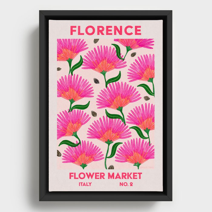 Retro Wall Art | Florence Flower Market | Matisse Print | Printable Framed Canvas
