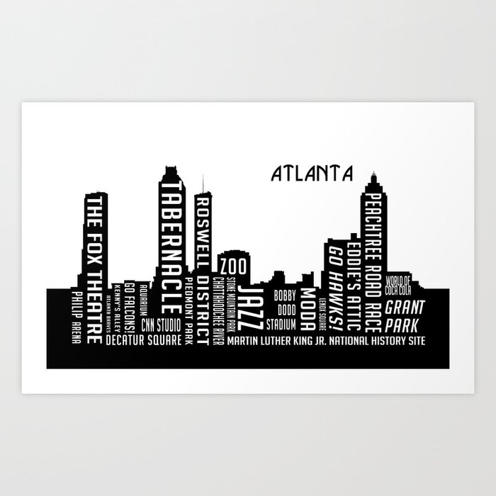 Skyline Atlanta Art Print