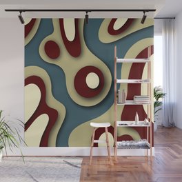 Geometric color mountain 21 Wall Mural