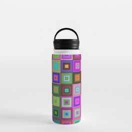 Concentric Squares Water Bottle