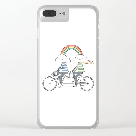 Love makes life a beautiful ride Clear iPhone Case