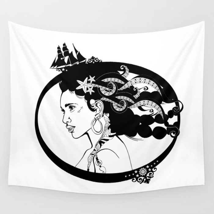 Pirate Nereid Wall Tapestry