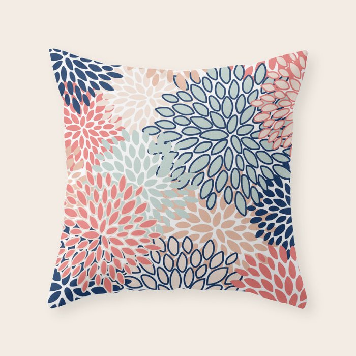 Navy and aqua throw pillows shop