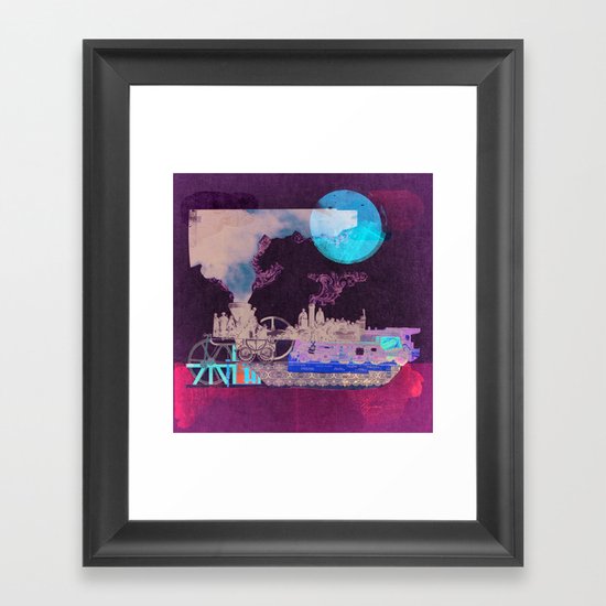 Vapour locomotion and the Train evolution Framed Art Print