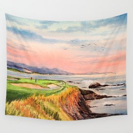 Pebble Beach Golf Course 7th Hole Wall Tapestry