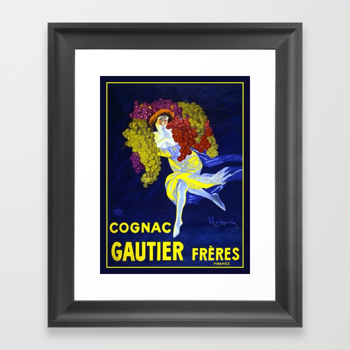 Vintage poster - Cognac Gautier Freres Framed Art Print