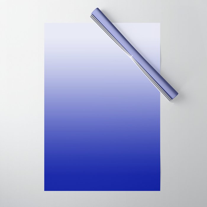 Ombre Zaffre Blue Wrapping Paper