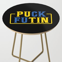 Puck Futin Fuck Putin Ukrainian War Side Table