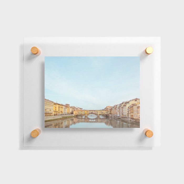 Ponte Vecchio - Florence Italy Travel Photography Floating Acrylic Print