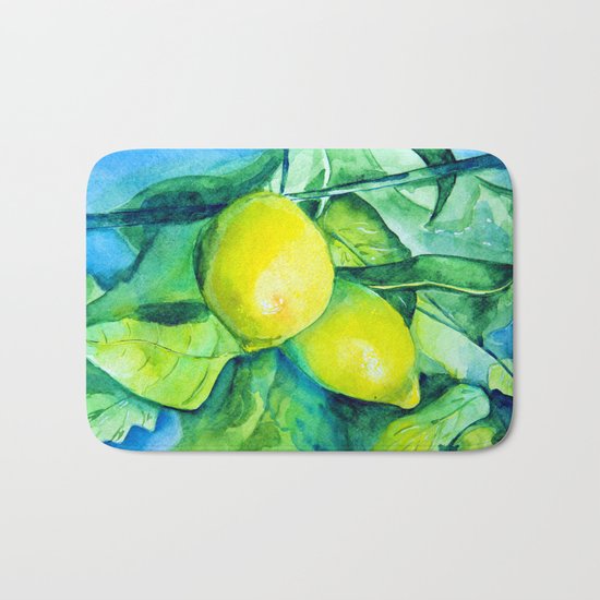 lemons Bath Mat