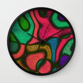 Colorful Abstract Art Wall Clock