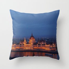 Budapest Parliament Throw Pillow