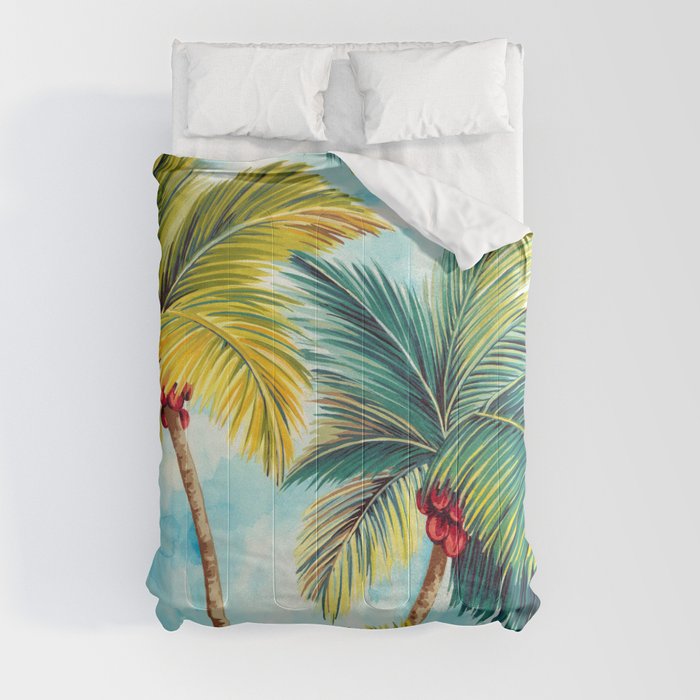Palm Tree Allover Comforter