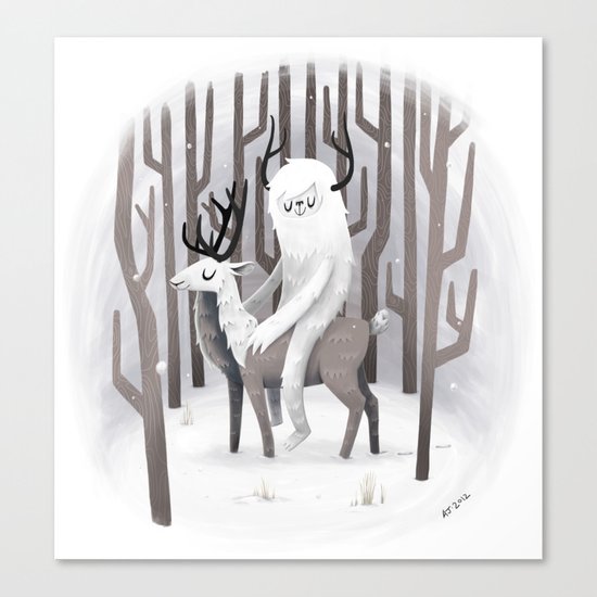 Winter Snow Canvas Print