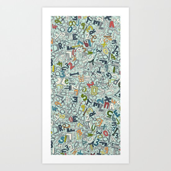 A1B2C3 ICE Art Print