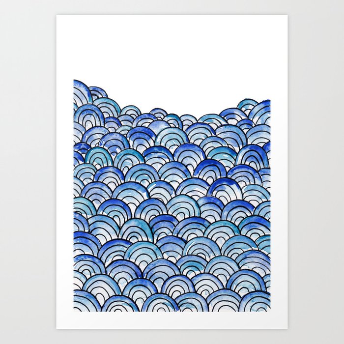 That Endless Rolling Blue Art Print