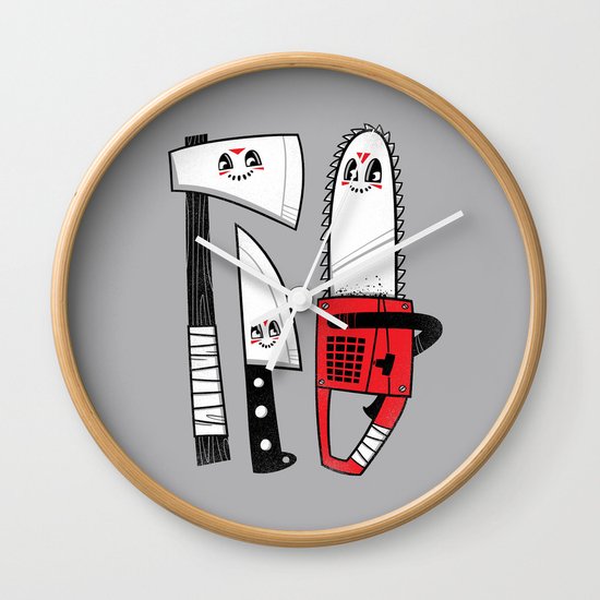 Happy Slasher Pals Wall Clock