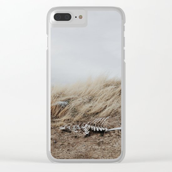 Winded Skeleton Clear iPhone Case