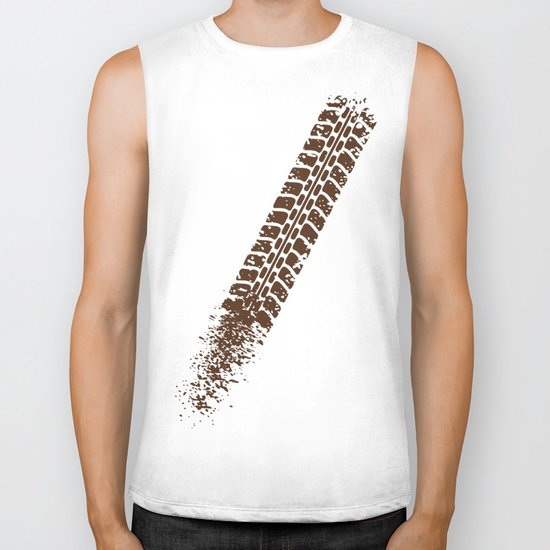 Mountain bike tyre marks Biker Tank