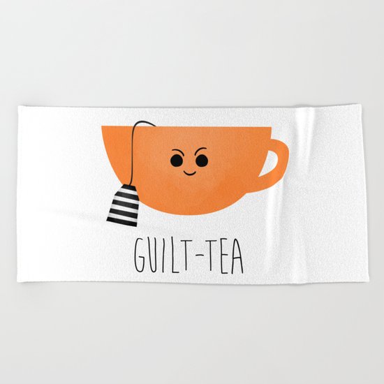 Guilt-tea Beach Towel