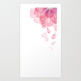 Pink flower Art Print